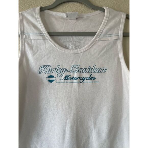 Harley‎ Davidson Y2k white graphic tank size large - Picture 4 of 9